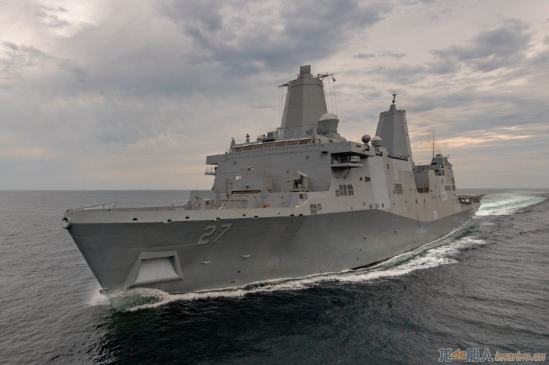 美海军“波特兰”号船坞登陆舰完成建造商海试