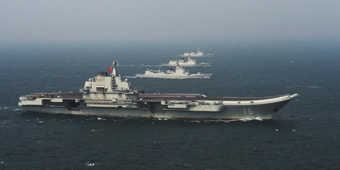 外媒:中国海军有283艘大型战舰 军力四倍于印度