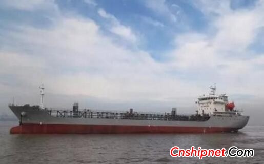 江苏海通海洋工程装备7500吨油船2#船圆满试航
