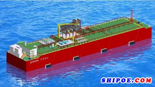 惠生海工大型浮式LNG储存及再气化终端设计获船级社AIP认证