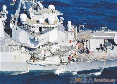 宙斯盾系统致美军舰连连撞船？或与未升级系统有关