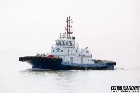 三林船厂交付一艘全国产拖轮“海港122”轮