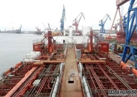 沪东中华38000吨化学品6号船空测完成