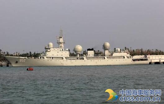 中国第7艘东调级侦察船下水 频繁现身热点地区