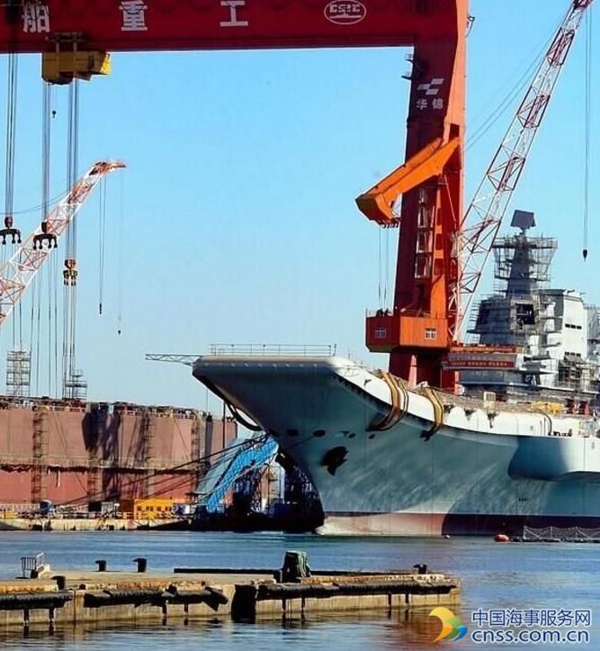 中国国产航母最新举动引猜想 被指最快年底进行海试