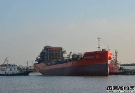 通宝船舶一艘8500吨化学品船下水