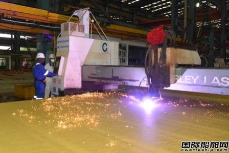 江南造船新一代84000立方米VLGC首制船开工