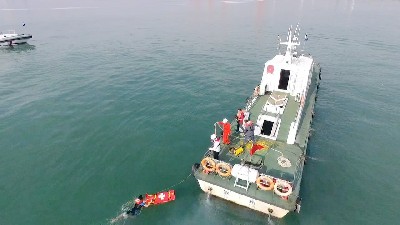 2017年钦州市海上搜救应急实战演习在钦州港顺利举行