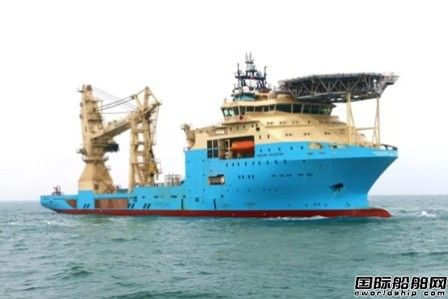 大连中远船务一艘深水海工作业船完成试航