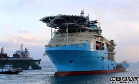 大连中远船务深水海工作业船2号船开航