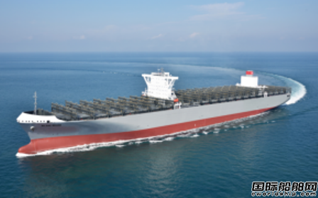 川崎汽船接收一艘新造集装箱船