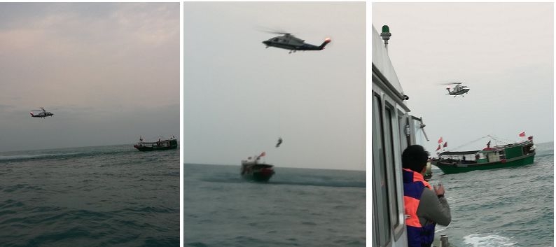 八所海上搜救分中心积极协调救助一受伤渔民