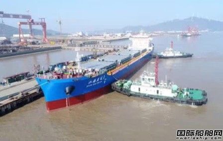 增洲造船建造国内首艘江海直达船首航