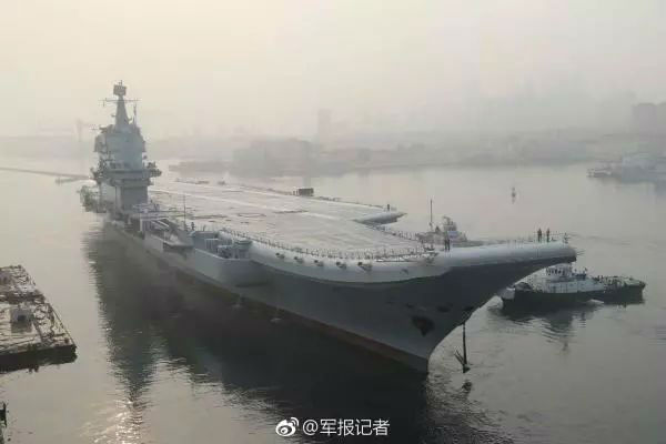 China's First Home-built Aircraft Carrier Begins Sea Trials