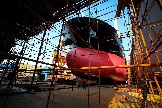 扬子江船业、新时代造船手持订单分列全国第一第二