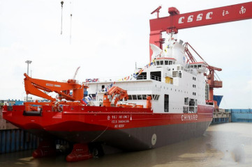 首艘“中国造”极地破冰船 “雪龙2”号实现WiFi全覆盖
