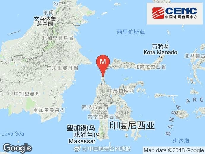 印尼强震引发海啸 至少30人死亡