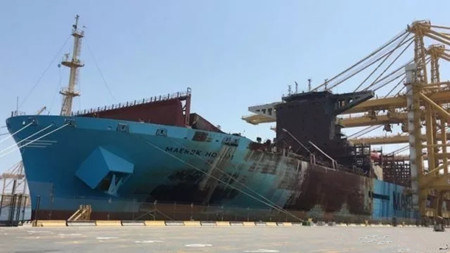 遭遇大火的“Maersk Honam”轮将在现代重工重建