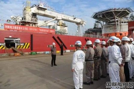 广新海工交付一艘90米电力推进潜水支持船