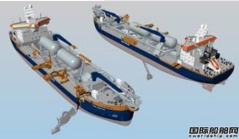 ABB将为2艘新造LNG动力挖泥船提供综合船舶系统