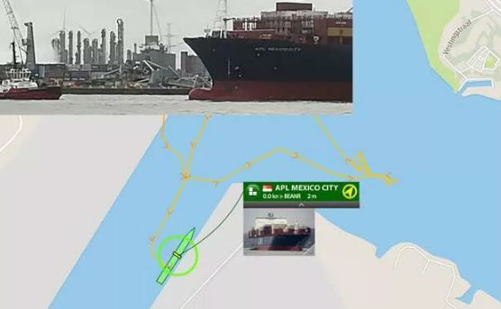 撞了！APL一艘集装箱船撞塌安特卫普港起重机
