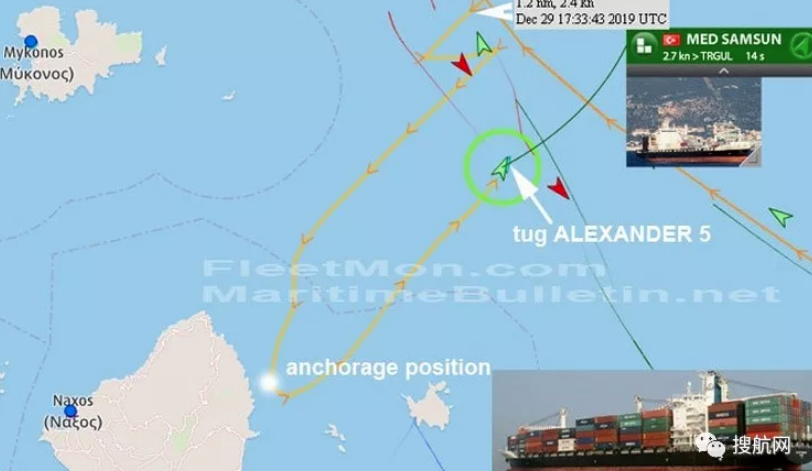 事故丨欧洲一集装箱船故障抛锚，亚洲一集装箱货柜装卸过程中掉海里，均面临船期延误！