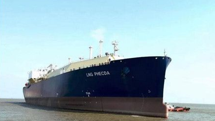 沪东中华YAMAL LNG项目3号船常规试航凯旋