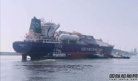 大船集团“云交付”第二艘超大型乙烷乙烯运输船