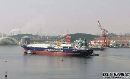 大船集团“云交付”第二艘超大型乙烷乙烯运输船