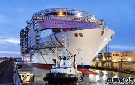 大西洋造船厂绿洲系列豪华邮轮“海洋奇迹”号出坞