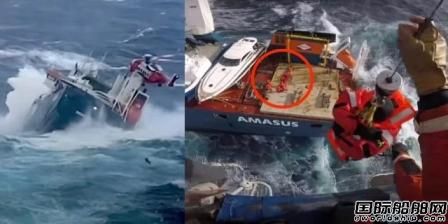 一艘大件运输船挪威海上遇险面临倾覆12人获救