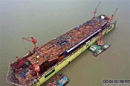 上海中远海运重工“猎鹰”轮改装项目完成又一重要节点