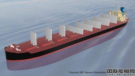 名村造船联手日本船东开发散货船风帆动力系统