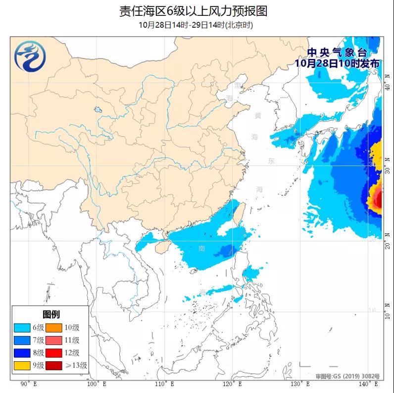 渤海将有6~7级风