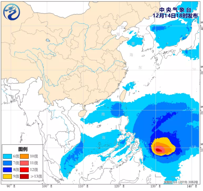 22号台风“雷伊”最强可达16级！