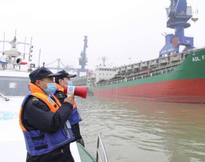 黄石海事局助力黄石新港迎来2022年首艘外轮