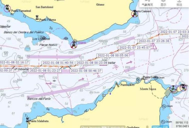 紧急救援！青岛中远海运所属远洋华林“莫干山”轮在直布罗陀海峡救助漂流遇险人员