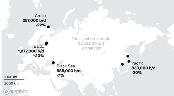 数据显示：油轮船队正将俄罗斯原油通过苏伊士运河运往亚洲