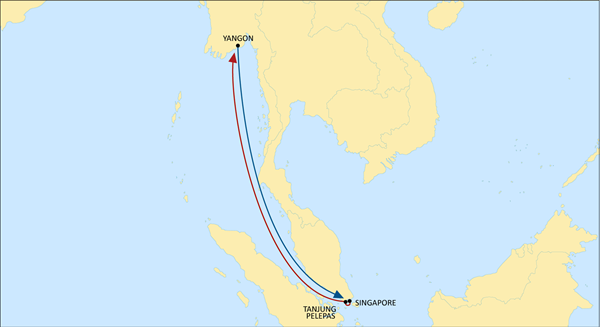 MSC推出针对缅甸货运的新支线服务