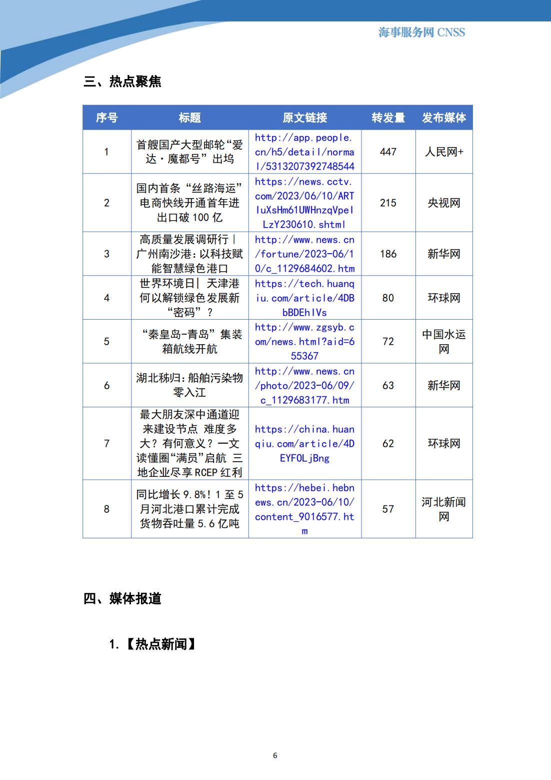 港航业舆情监测周报·第14期丨CNSS 0614_05.jpg