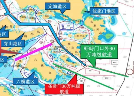 30万吨级航道 宁波舟山港核心港区将建超大型船舶进出港双通道