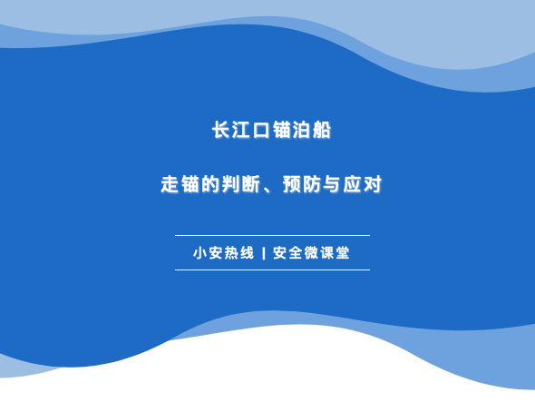 长江口锚泊船走锚的判断、预防与应对