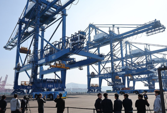 韩国首个全自动化码头竣工