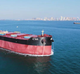 北海造船21万吨LNG双燃料动力散货船试航凯旋