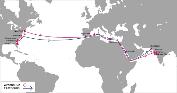 ONE 推出西印度-北美航线