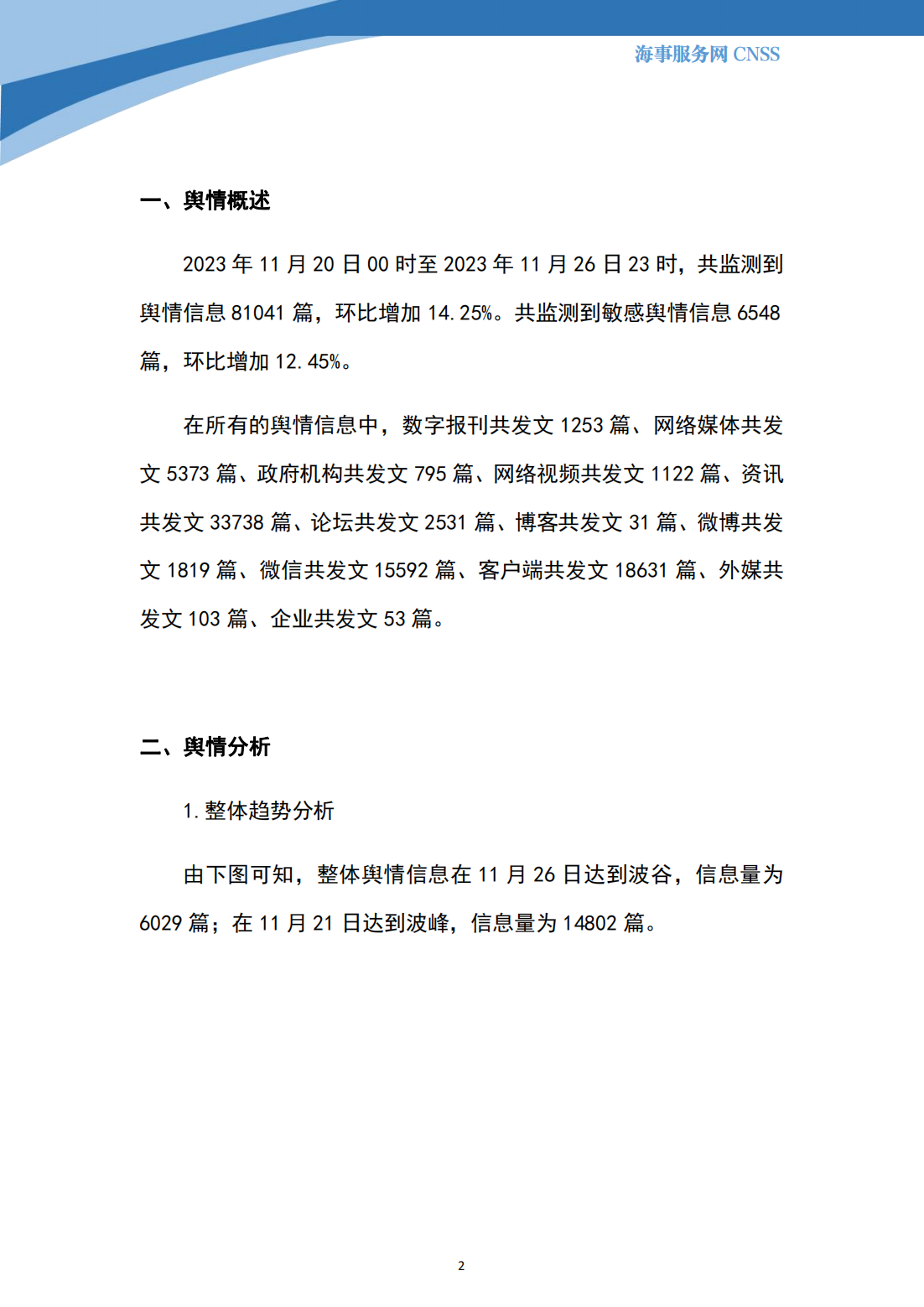 港航业舆情监测周报·第31期丨CNSS 11.27_01.png