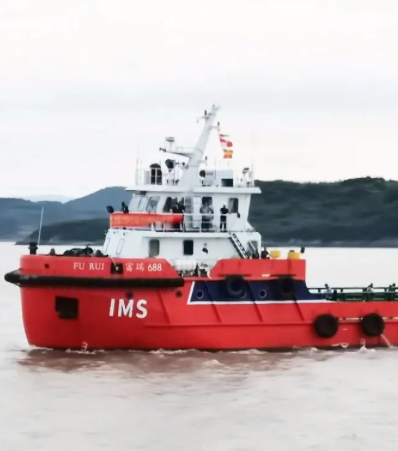 国内首艘油电混合“舟山船型”多功能海事服务船 “富瑞688”顺利交付