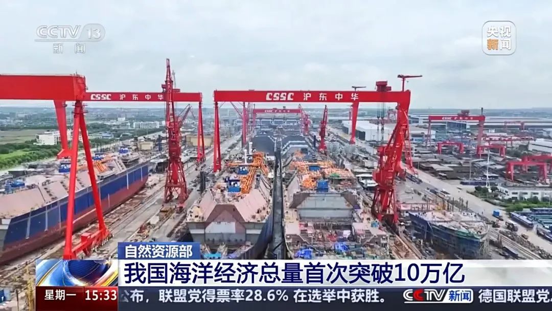 我国海洋经济突破10万亿！