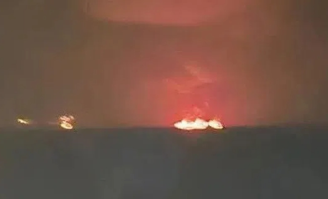 油轮在霍尔木兹海峡起火，24名船员被救出？船只进入警戒状态！