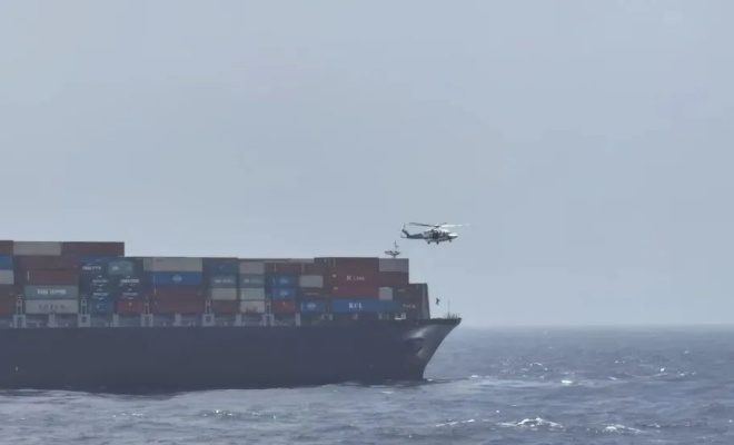 8500TEU集装箱船发生火灾！我国紧急救助